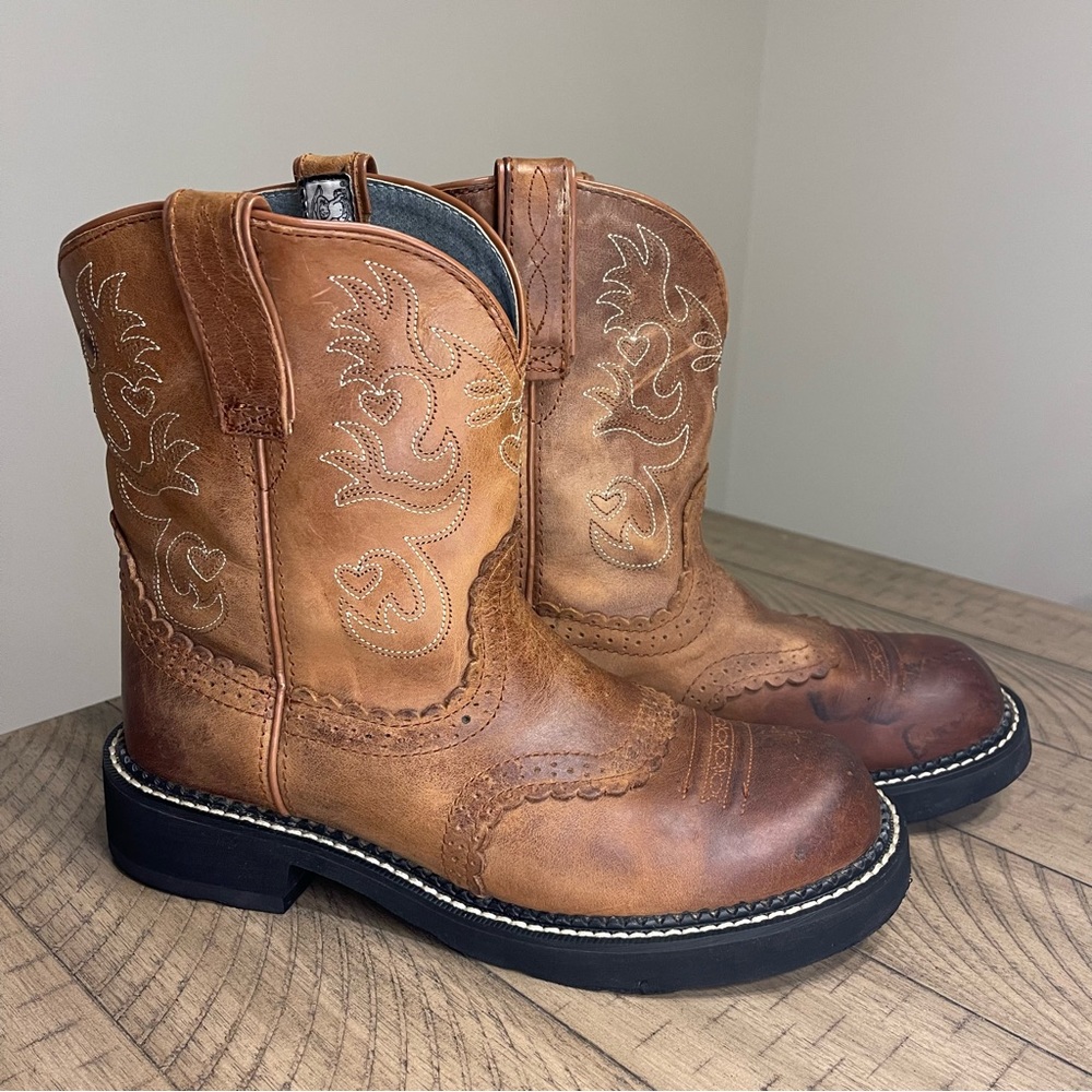 Ariat Fatbaby women’s western saddle boot size 10 cowgirl cowboy work boots